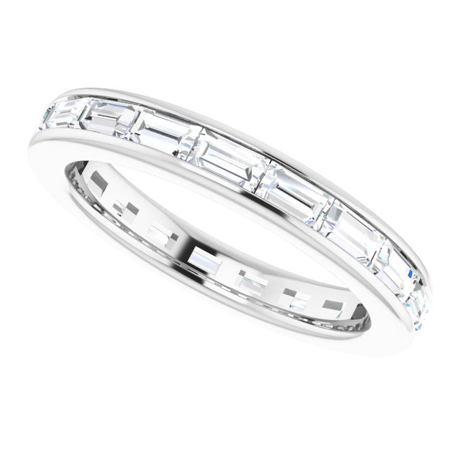 1.90 ct. Straight Baguette Diamond Eternity Band-VIRABYANI